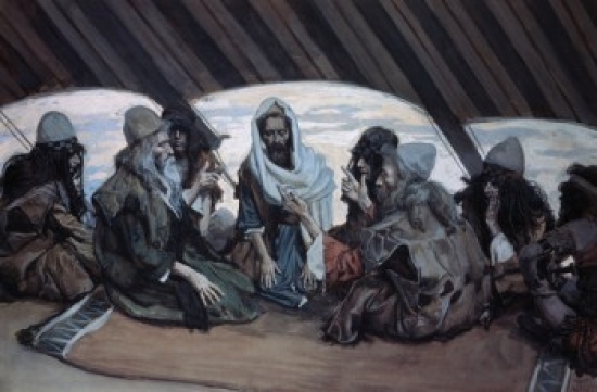 Moses & Jethro James Tissot 1836-1902 French Jewish Museum New York City Poster Print - 18 x 24 in.