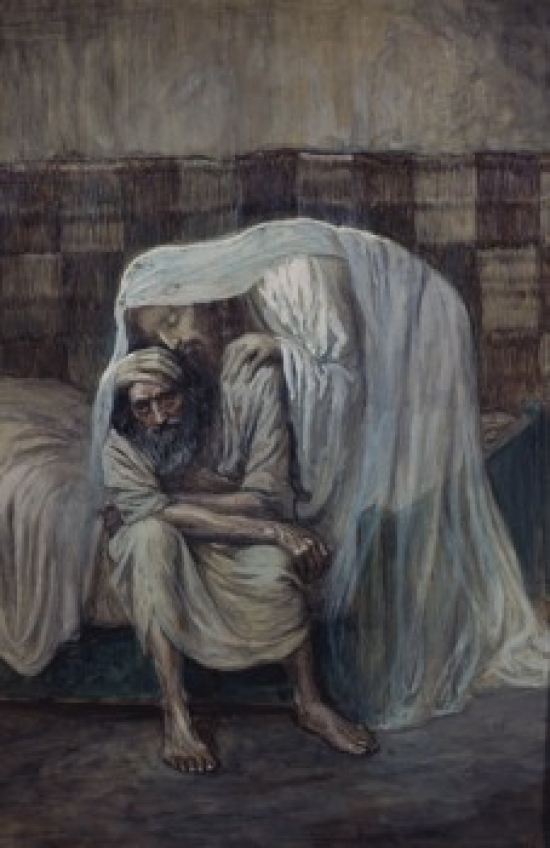 SAL999335 God is Near the Afflicted James Tissot 1836-1902 French Jewish Museum New York Poster Print - 18 x 24 in.