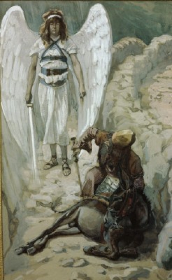 SAL999489 Balaam & the Ass James J. Tissot 1836-1902 French Jewish Museum New York Poster Print - 18 x 24 in.