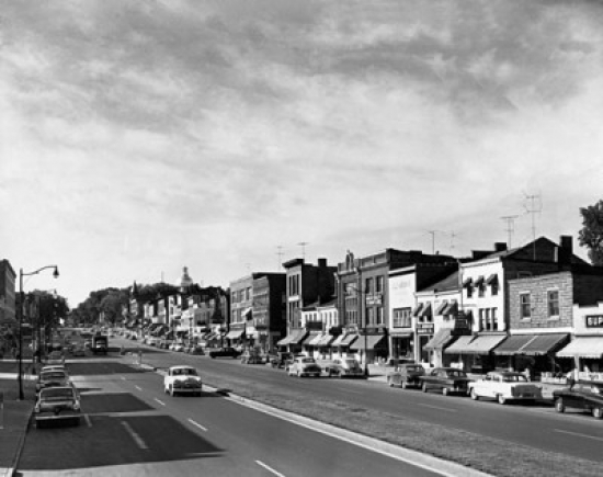 SAL25545376 USA New York Canandaigua City Street Poster Print - 18 x 24 in.