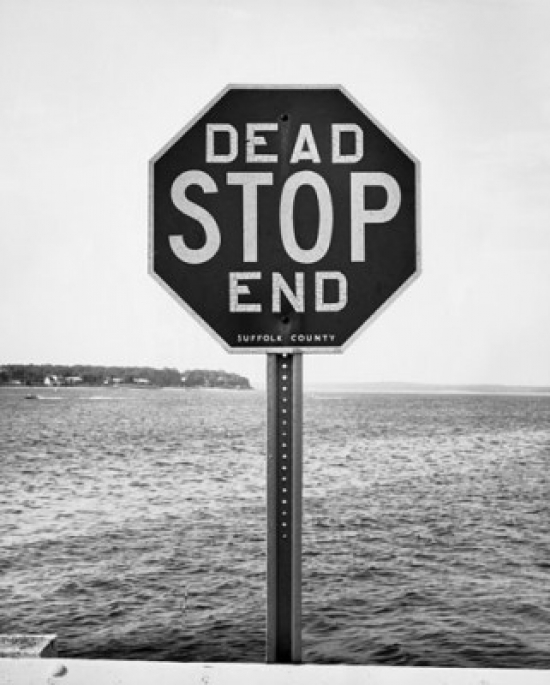 Close-Up of a Dead End Sign Poster Print