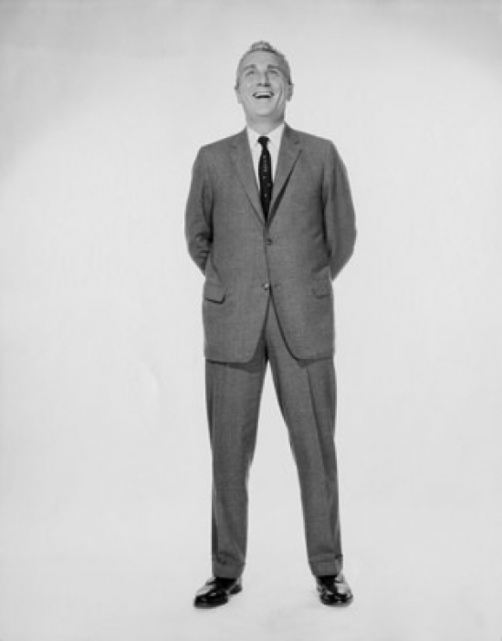 Businessman Standing with Hands Behind Back Poster Print - 18 x 24 in.