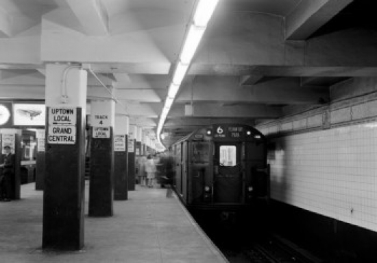 Passengers Boarding a Subway Train Poster Print - 18 x 24 in.