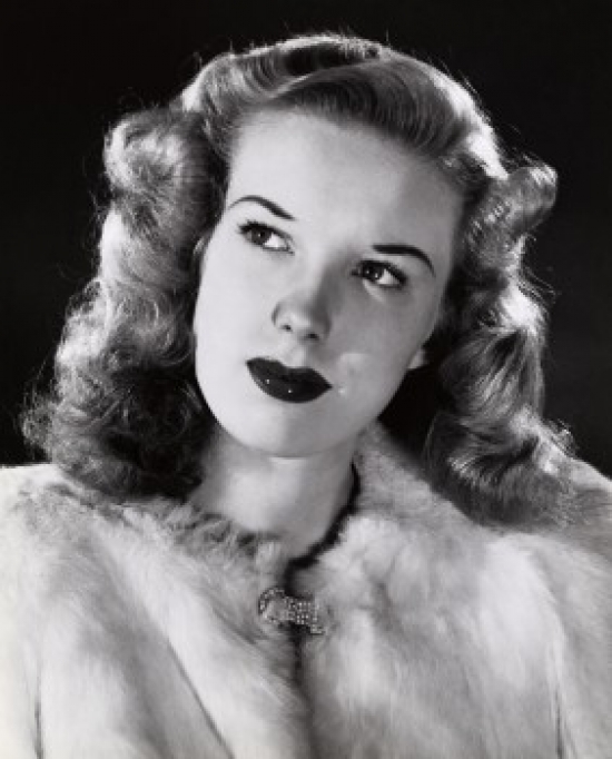 Close-Up of a Young Woman Looking Up Poster Print - 18 x 24 in.