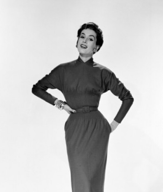 SAL2558476 Portrait of a Young Woman Standing with Her Hand on Her Hip Poster Print - 18 x 24 in.