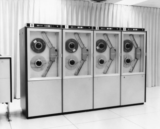 Mainframes in a Computer Lab Poster Print - 18 x 24 in.