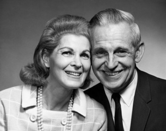 SAL2559958B Portrait of a Senior Couple Smiling Poster Print - 18 x 24 in.
