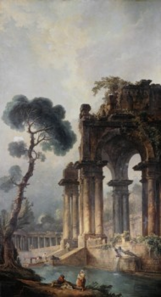 The Ruins Near the Water 1779 Hubert Robert 1733-1808 French Oil on Canvas