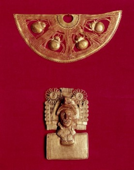 Gold Objects Pre-Columbian Poster Print - 18 x 24 in.