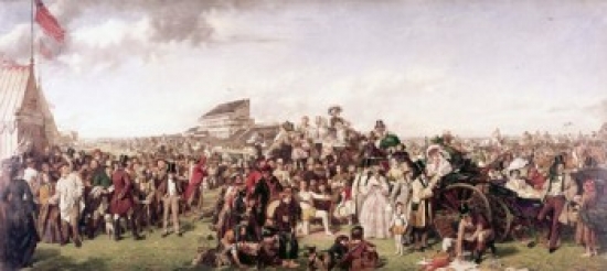 Derby Day 1858 William Powell Frith 1819-1909 British Oil on Canvas Tate Gallery London England Print - 18 x 24 in -  BrainBoosters, BR3149768