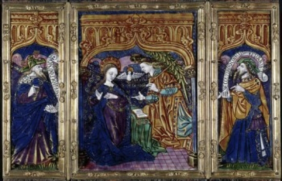Triptych of the Annunciation & the Prophets David & Isaiah Ca. 1500 Master Of