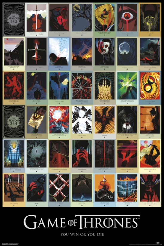 PYRPP33589 Game of Thrones - Episodes Poster Print - 24 x 36 in.