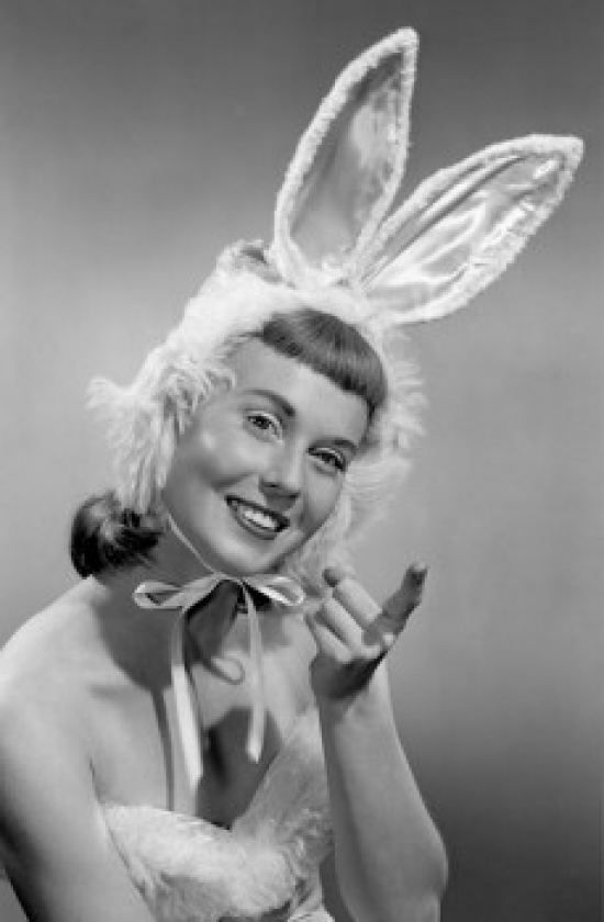 SAL255417951 Pin-Up Girl Wearing Bunny Costume Poster Print - 18 x 24 in.