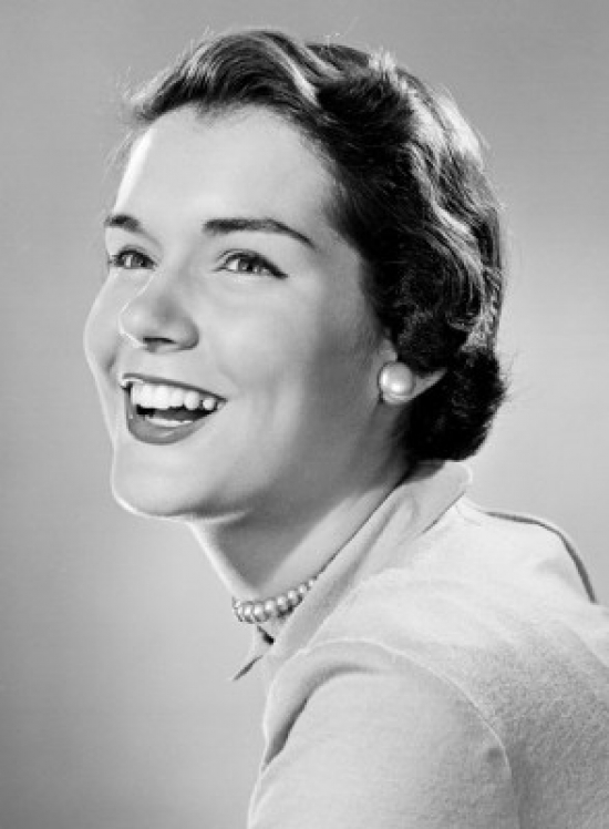 Young Woman Smiling Poster Print - 18 x 24 in.