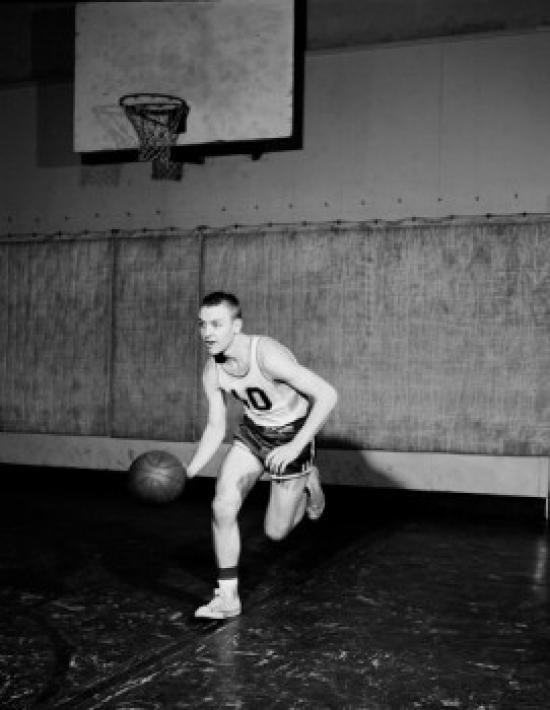 SAL255421949 Man Playing Basketball Poster Print - 18 x 24 in.