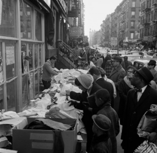 USA New York State New York City Lower Manhattan Street Market Poster Print - 18 x 24 in.