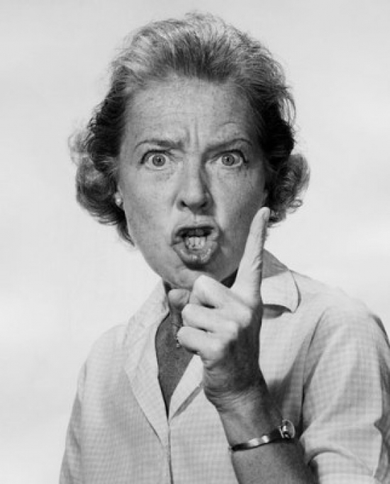 SAL2554269 Portrait of a Mature Woman Scolding Poster Print - 18 x 24 in.