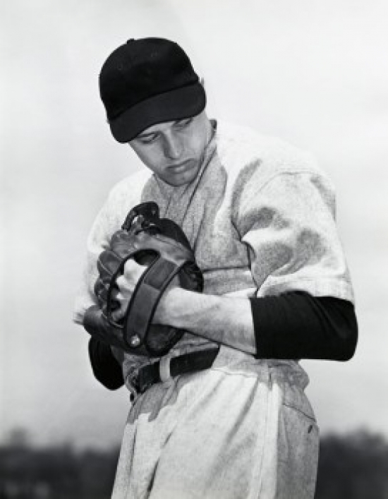 Baseball Pitcher Preparing to Pitch Poster Print - 18 x 24 in.