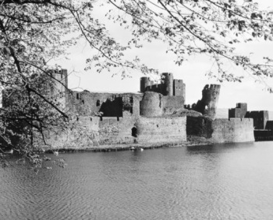 Caerphilly Castle Wales Poster Print - 18 x 24 in.