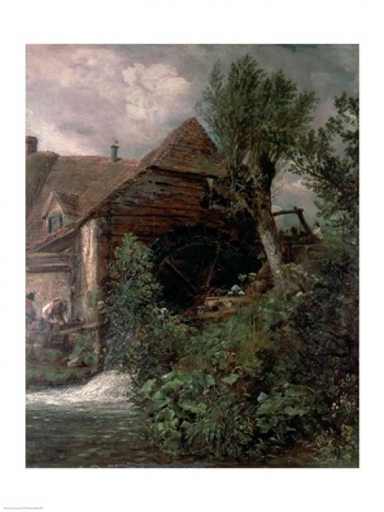 Watermill at Gillingham Dorset Poster Print by John Constable - 18 x 24 in.