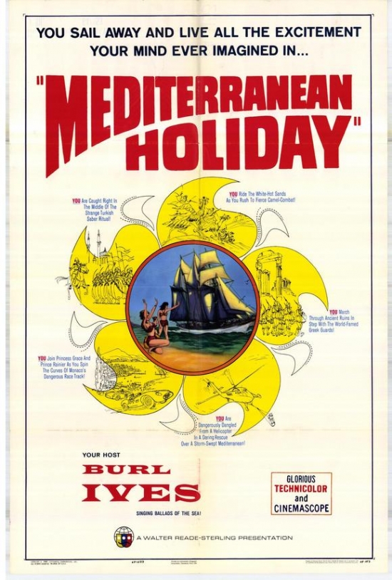 MOVIH6225 Mediterranean Holiday Movie Poster - 27 x 40 in.