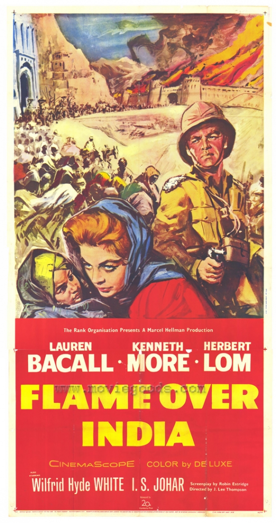 Flame Over India Movie Poster - 27 x 40 in.