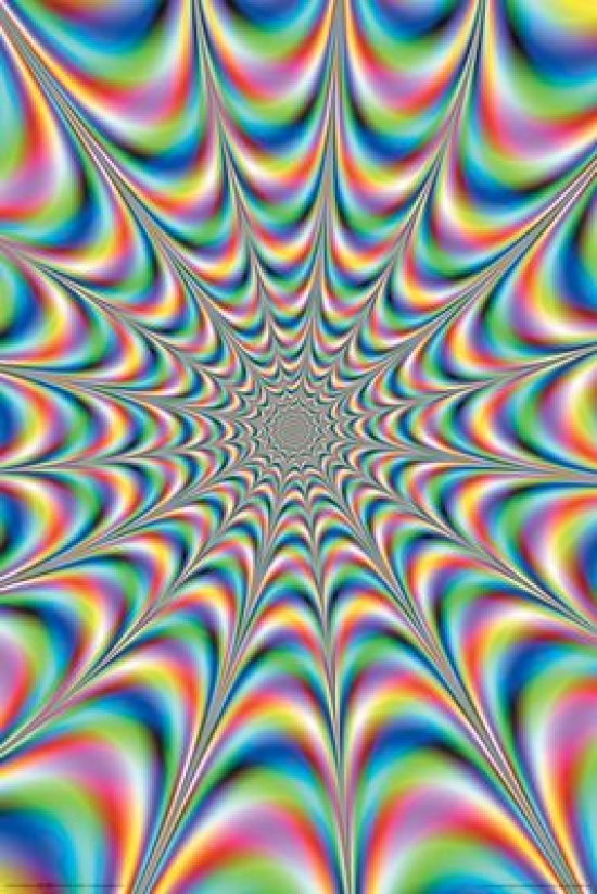 Fractal Illusion - Art Poster Print - 24 x 36 in.