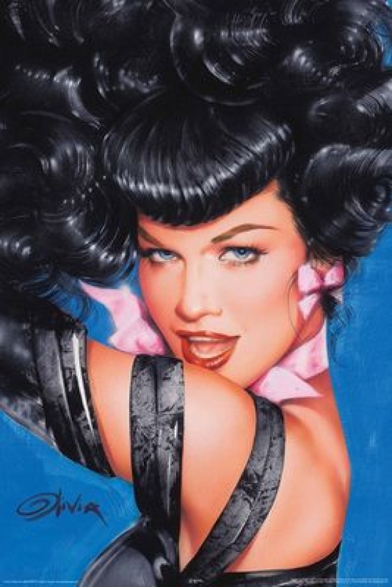 Olivia - Bettie Page Eyes Poster Print - 24 x 36 in.