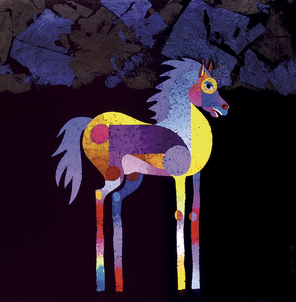 Night Foal Poster Print by Bob Coonts - 15 x 15 in.
