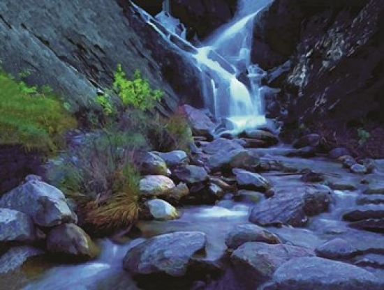 Waterfall a Poster Print by Jeff Maraska - 28 x 22 in.