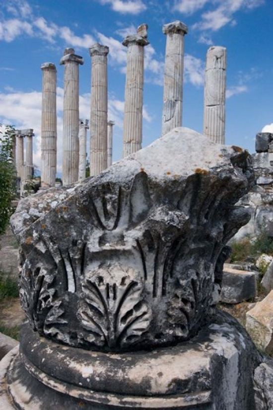Columns & Relief Sculpture Aphrodisias Turkey Poster Print by Darrell Gulin - 18 x 26 in.