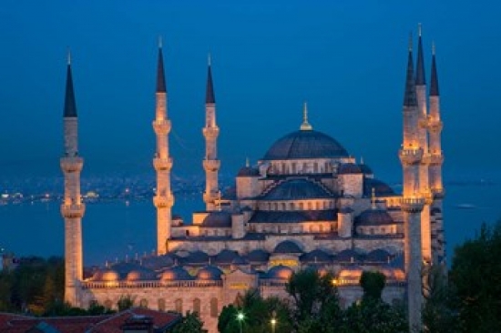 Blue Mosque Istanbul Turkey Poster Print by Darrell Gulin - 26 x 17 in.