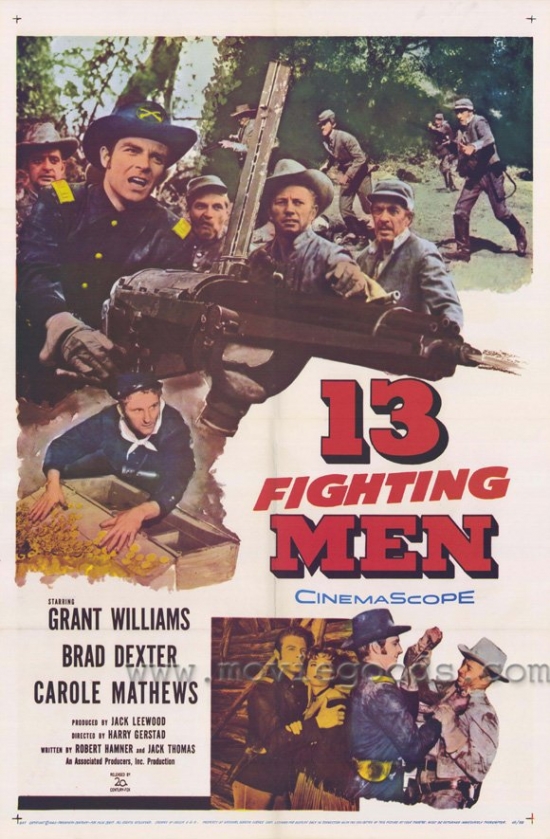 13 Fighting Men Movie Poster - 27 x 40 in.