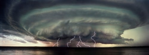 A Severe Storm Poster Print by Don Hammond - 23 x 8