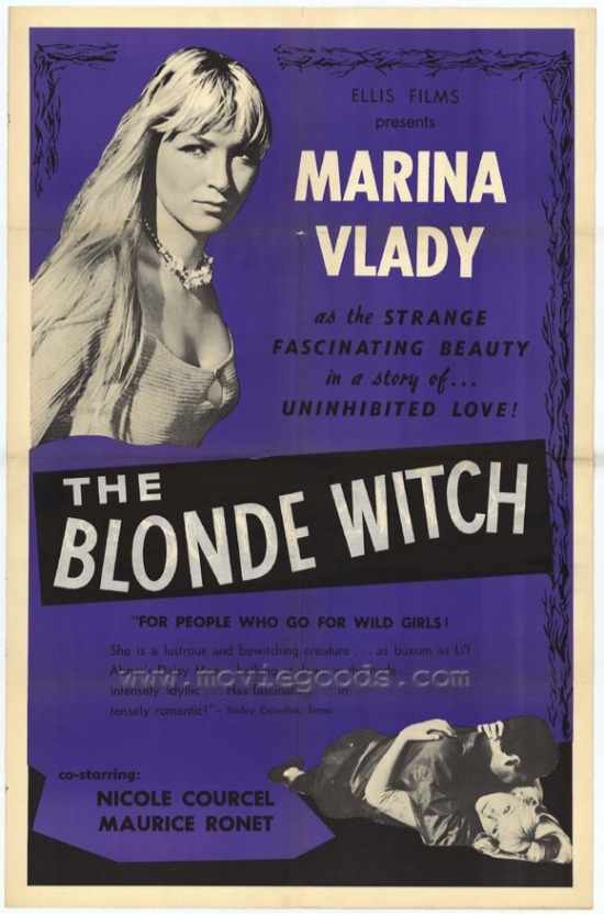 Blonde Witch Movie Poster - 27 x 40 in.