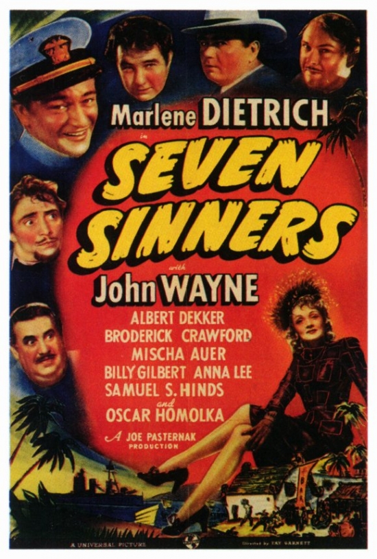 Seven Sinners Movie Poster - 27 x 40 in.