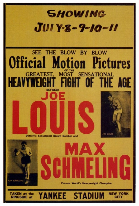 Joe Louis & Max Schmeling Movie Poster - 27 x 40 in.