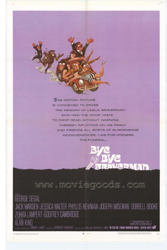 Bye Bye Braverman Movie Poster - 27 x 40 in.