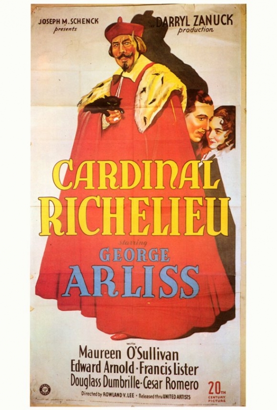 MOVEF8295 Cardinal Richelieu Movie Poster - 27 x 40 in.