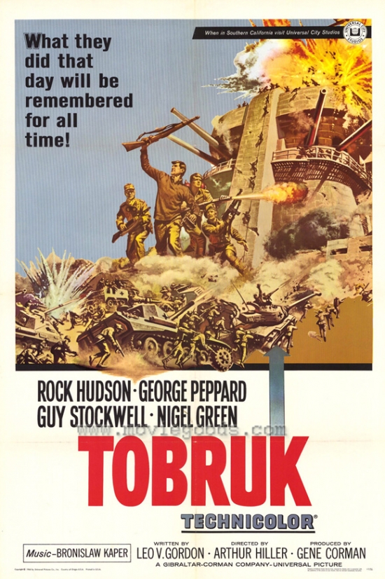 MOVEF9376 Tobruk Movie Poster - 27 x 40 in.