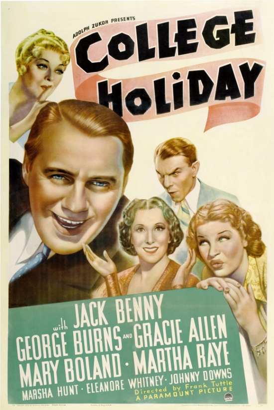 MOVAI8278 College Holiday Movie Poster - 27 x 40 in.
