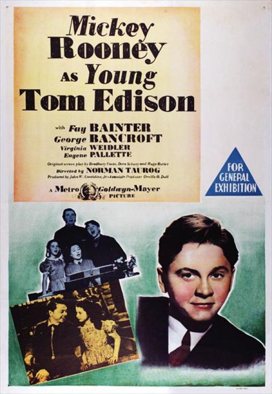 Young Tom Edison Movie Poster - 27 x 40 in.