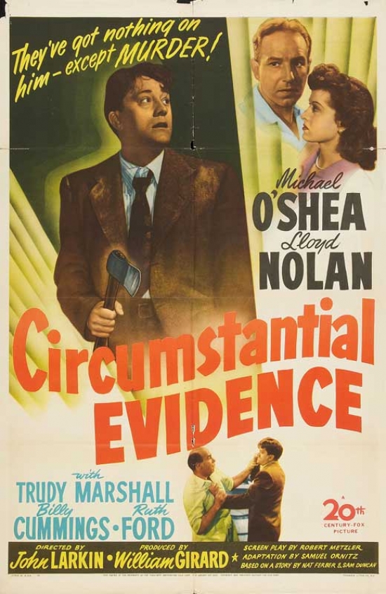 Circumstantial Evidence Movie Poster - 27 x 40 in.