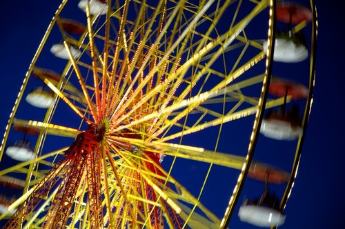 Ferris Wheel Poster Print by Dean Muz, 34 x 22 - Large