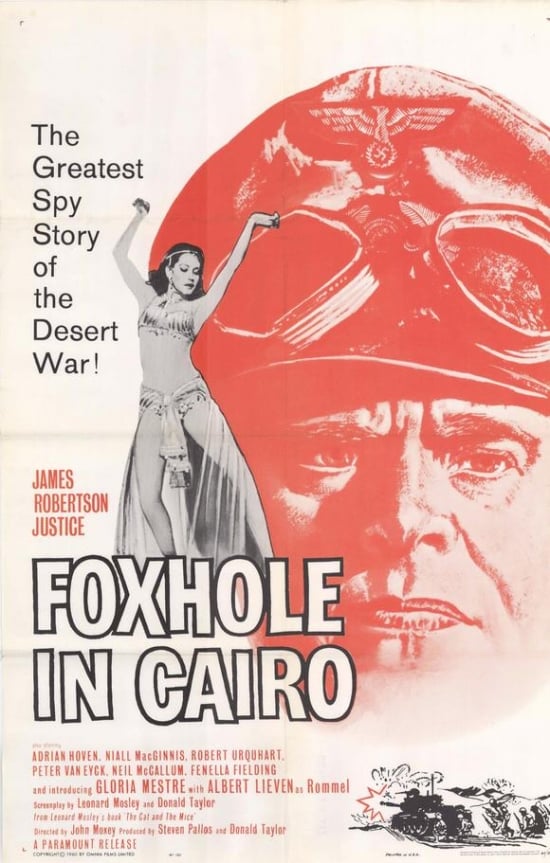 Foxhole in Cairo Movie Poster - 27 x 40 in.