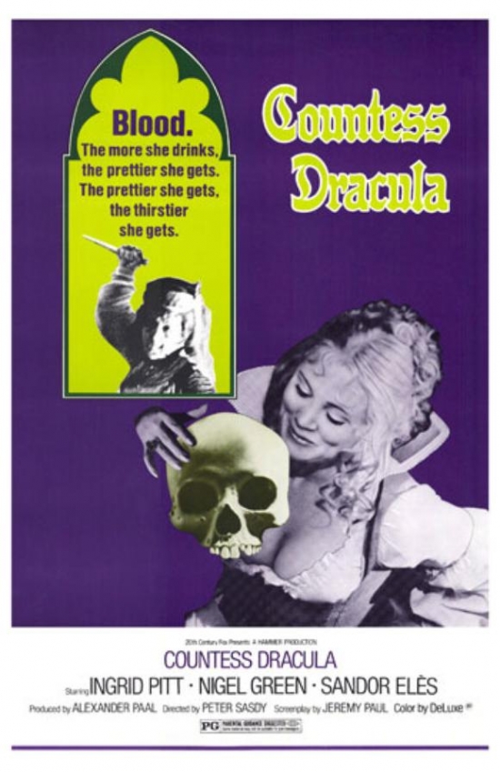 MOVCH3685 Countess Dracula Movie Poster - 27 x 40 in.