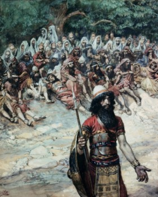 Gideon Asks for Bread From the Men of Succoth James Tissot 1836-1902 French Jewish Museum New York City - 18 x 24 in.
