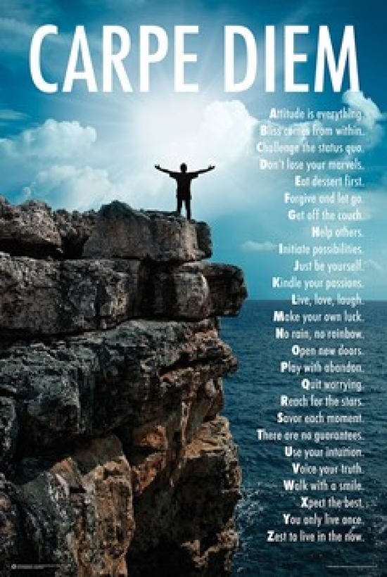 Carpe Diem - Alphabet Poster Print
