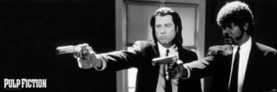 Pulp Fiction Guns Poster Print - 21 x 62 in.