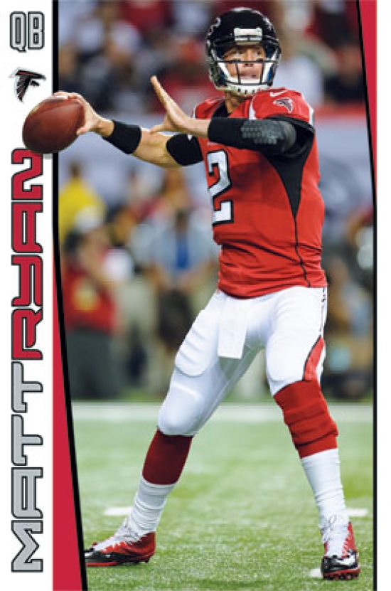 Atlanta Falcons Matt Ryan 2014 Poster Print - 22 x 34 in.